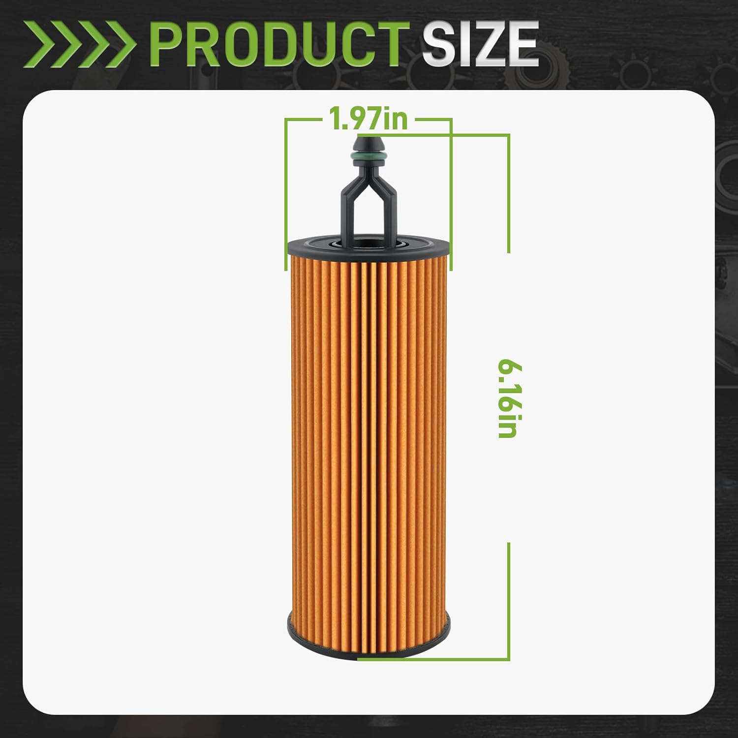 Filtro olio motore 3 pezzi 68191349AA 68191349AB Compatibile con Chrysler 200 Compatibile con Dodge Challenger Compatibile con Journey Compatibile con Jeep Cherokee Compatibile con Ram ProMaster - Imagen 6