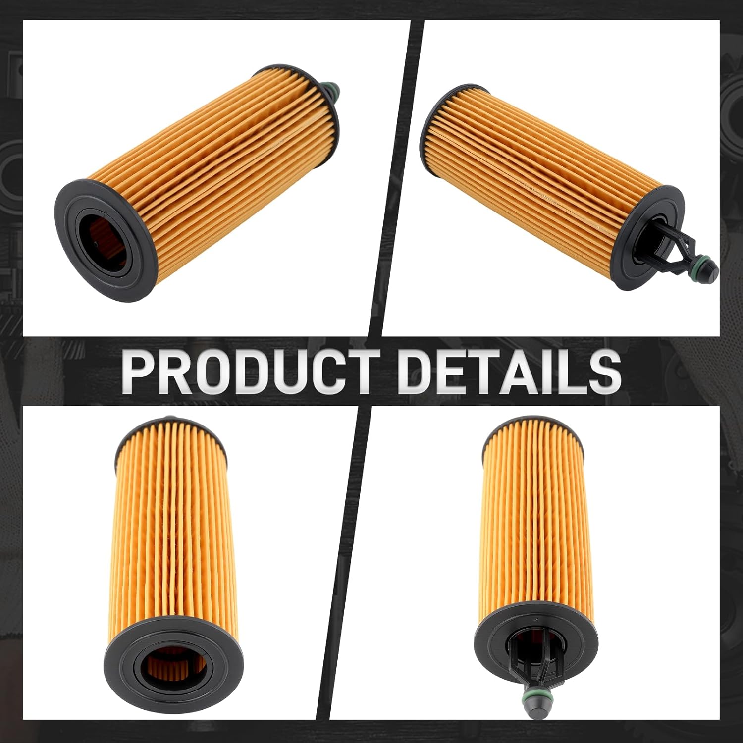 Filtro olio motore 3 pezzi 68191349AA 68191349AB Compatibile con Chrysler 200 Compatibile con Dodge Challenger Compatibile con Journey Compatibile con Jeep Cherokee Compatibile con Ram ProMaster - Imagen 5