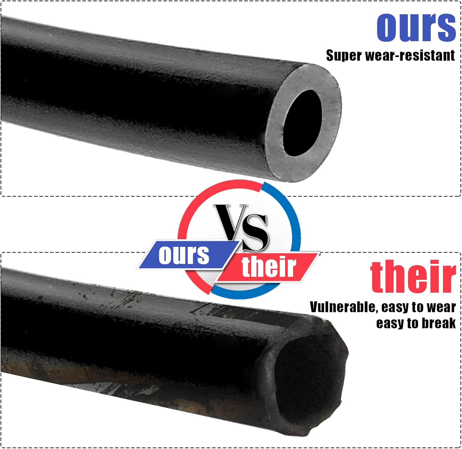 Kit tubo flessibile lavavetri, tubo flessibile lavavetri da 5 m + 12 connettori per tubi + 2 ugelli a ventaglio + 2 guarnizioni in gomma, collega la pompa dell'acqua e gli ugelli dell'auto, adatto alla maggior parte dei tubi lavavetri per auto - Imagen 5