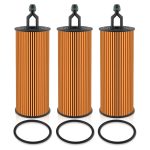 Filtro de aceite de motor de 3 piezas 68191349AA 68191349AB Compatible con Chrysler 200 Compatible con Dodge Challenger Compatible con Journey Compatible con Jeep Cherokee Compatible con Ram ProMaster