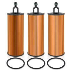 Filtro olio motore 3 pezzi 68191349AA 68191349AB Compatibile con Chrysler 200 Compatibile con Dodge Challenger Compatibile con Journey Compatibile con Jeep Cherokee Compatibile con Ram ProMaster