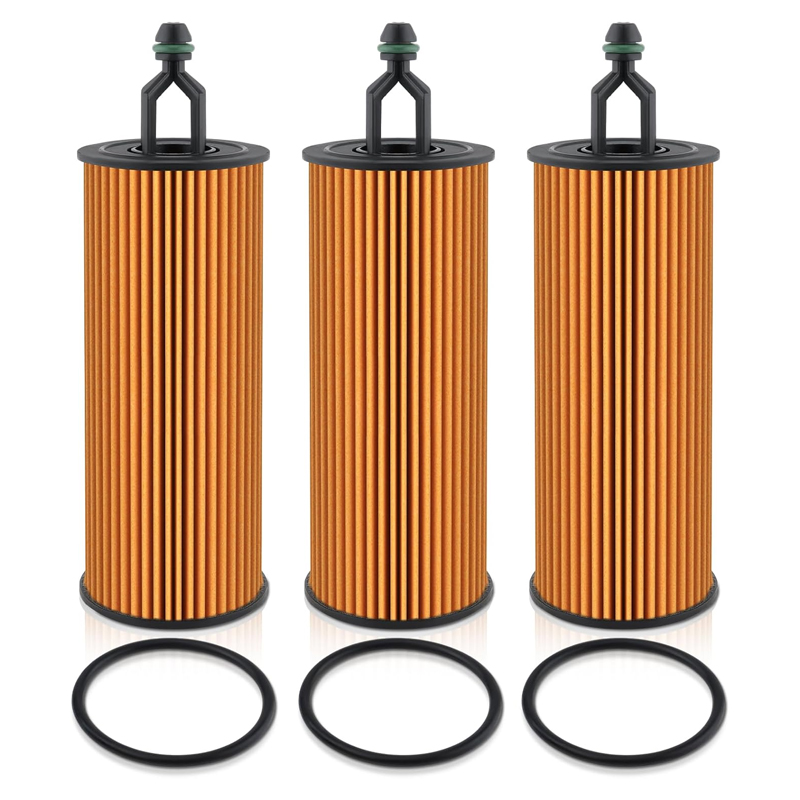 Filtro olio motore 3 pezzi 68191349AA 68191349AB Compatibile con Chrysler 200 Compatibile con Dodge Challenger Compatibile con Journey Compatibile con Jeep Cherokee Compatibile con Ram ProMaster